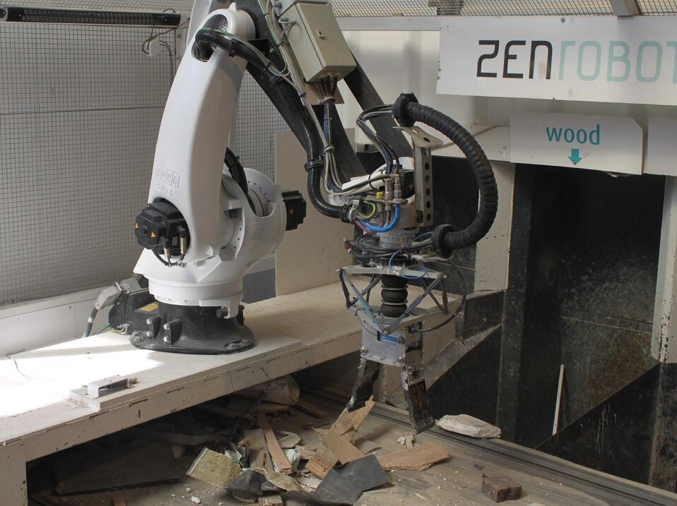 Garbage picking robot