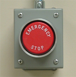 Emergency shut off button - collaborative robots