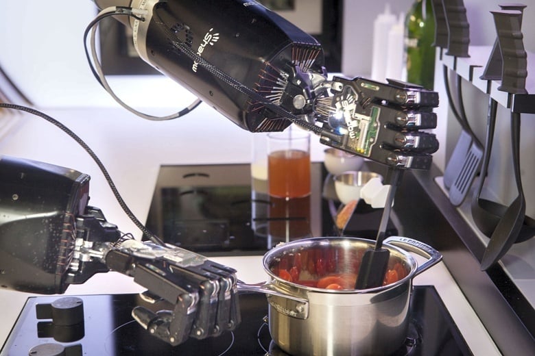 Для сборки робота который готовит блинчики. Робот повар Moley. Двурукий робот-повар Moley. Робот для готовки еды. Роботизированная кухня.