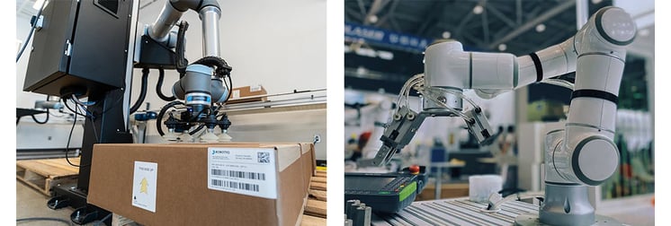 Robots being used in manufactures to automate repetitive tasks
