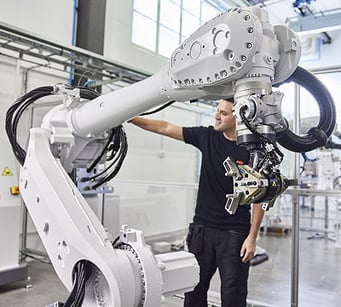 Robots being used to build electrical vehicules