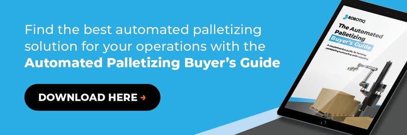 Buyers Guide palletizing banner
