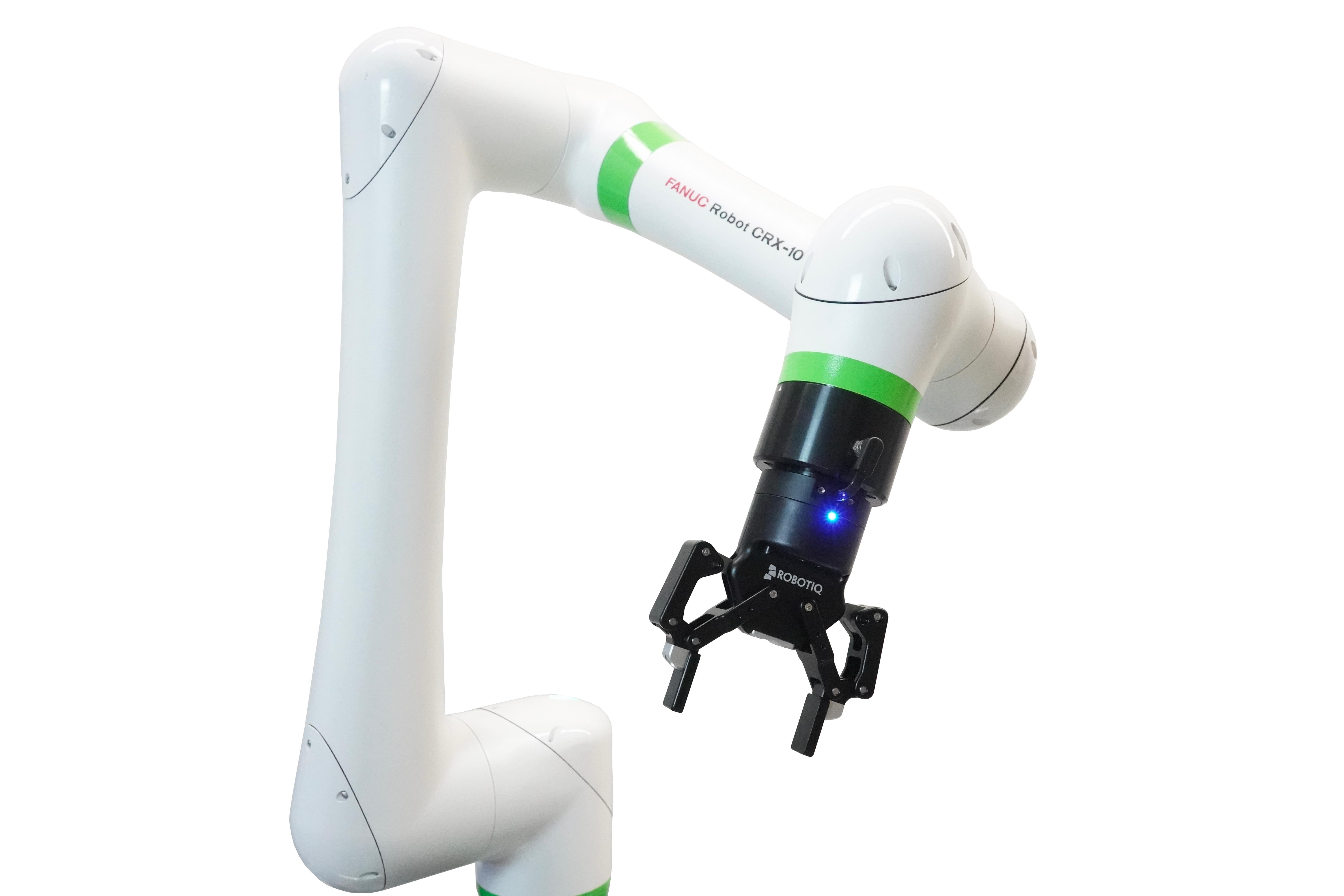 Fanuc CRX robot with a Robotiq 2F85 gripper