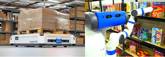 Robots being used in the logistics industry