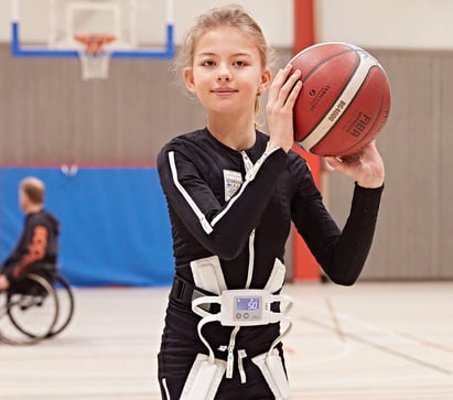 Exosuit being used in sports