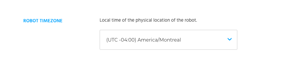 Robotiq insights robot timezone