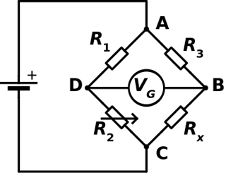 Wheatstone bridge circuit