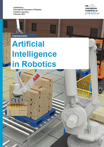 ABB Industrial robots performing a palletizing task