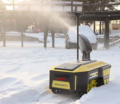 Robots being used in the cold weather