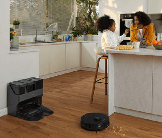 Robot vac also watches house, kids & pets