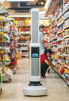 Inventory robots being used in supermarkets