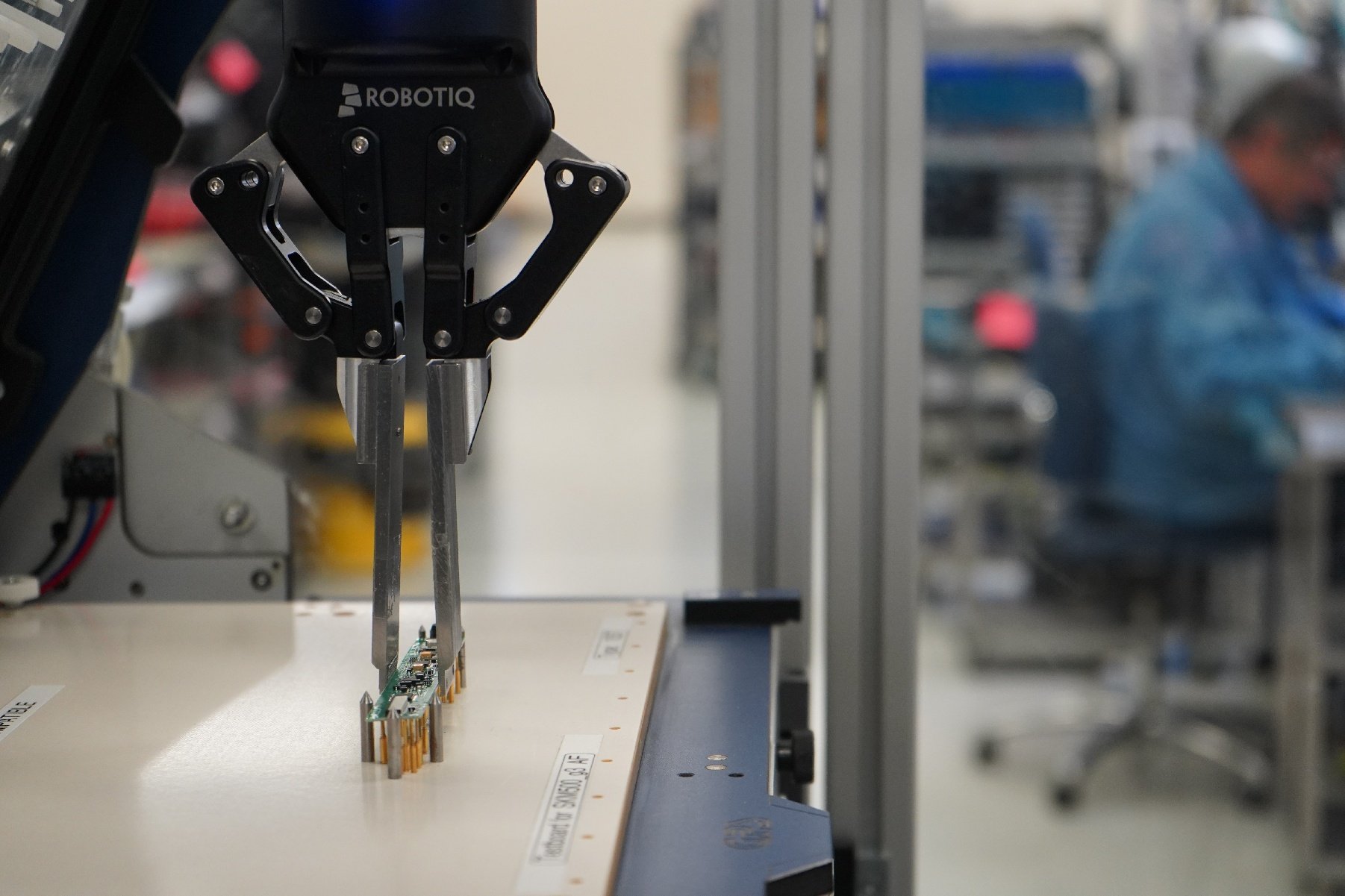 How Sennheiser Enhanced PCB Testing Efficiency by 33% Using a Robotiq 2F-85 Gripper
