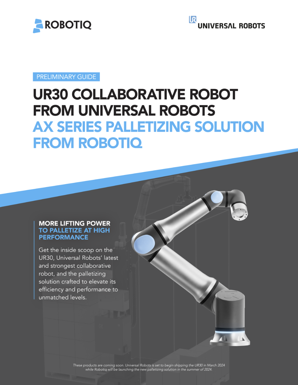 Unveiling UR30 and AX30: A Breakthrough in Robotic Solutions