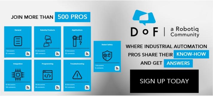 DoF, where industrial automation pros share their know-how and get answers